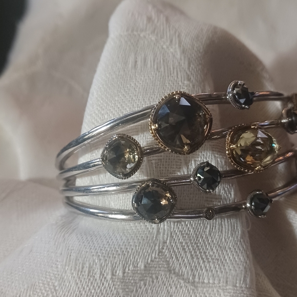 Tacori Midnight Sun Cuff Bracelet, SS & 18k - Picture 6 of 16